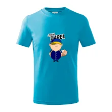 Jsem ďábel doručovatel modro žlutý