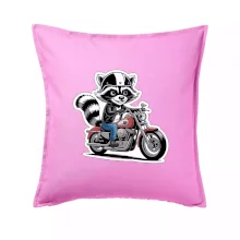 Mýval na motorce kreslený