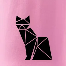 Origami kočka z boku