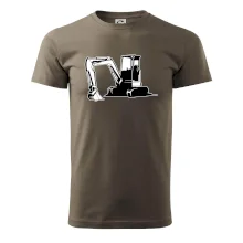 Bagr bez nápisu černobílý