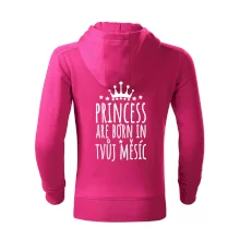 Princesses are born in (vlastní nápis měsíc narození)