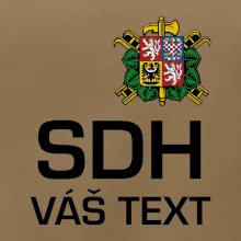 Sbor dobrovolných hasičů - znak bez nápisu + Nápis na zádech