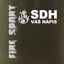 SDH REFLEXNÍ nápis (oheň, firesport, název sboru - vlastní nápis)