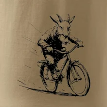 Drsný kozel na kole