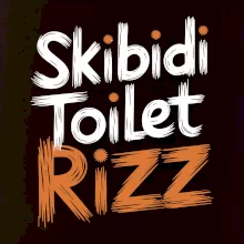 Skibidi Toilet Rizz nápis