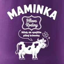 Maminka Hlava rodiny - krávoviny