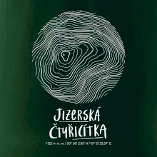 Jizerská čtyřicítka - vrstevnice v kruhu