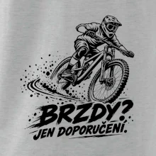Brzdy jen doporučení - biker v zatáčce