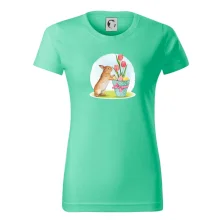 Velikonoční zajíček tulipány