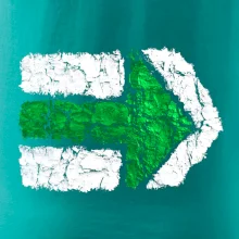 Párová turistická značka zelená