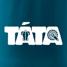 Táta nápis - cyklista