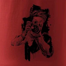 Fotograf kreslený tužkou