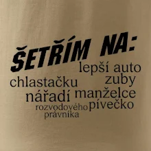 Nápis šetřím na