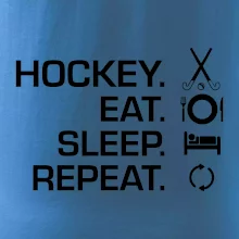 Pozemní hokej eat sleep repeat