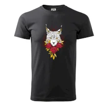 Rys s červenými růžemi  (Pecka design)