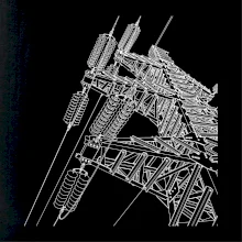 Nákres stožáru vysokého napětí