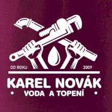 Instalatér - Překřížené klíče vlastní nápis