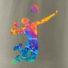 Volejbalista splash s míčem