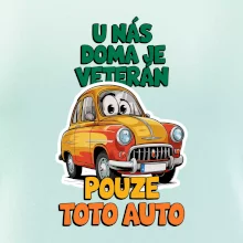 U nás doma je veterán pouze toto auto barevný nápis