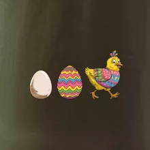 Evoluce vajíčka - velikonoce - slepice