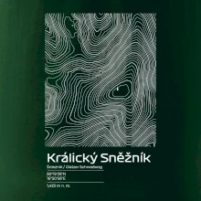 Králický Sněžník - vrstevnice v obdélníku