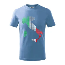 Itálie obrys vlajka