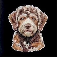 Lagotto romagnolo vyšívaná hlava