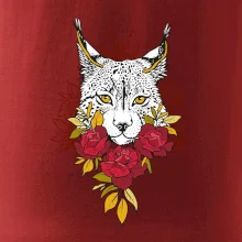 Rys s červenými růžemi  (Pecka design)