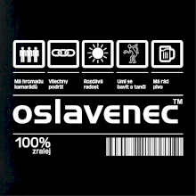 Čárový kód - Oslavenec Čárový kód - Oslavenec