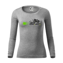 Kombajnista zelená a žlutá