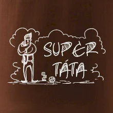 Kreslený nápis super táta