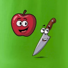 Parové triko - Jablko a nůž