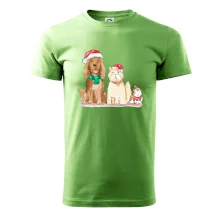 Veselé vánoce - pes, křeček a kočka