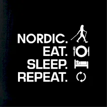 Nordic walking eat sleep