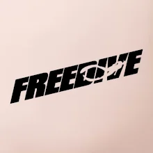 Freedive - nápis s potápěčem