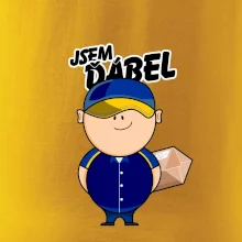 Jsem ďábel doručovatel modro žlutý