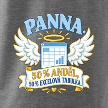 Panna. 50 % anděl, 50 % excelová tabulka