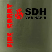 SDH nápis (oheň, firesport, název sboru - vlastní nápis)