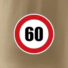 Dopravní značka - omezení rychlosti 60