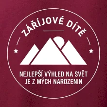 Zářijové dítě. Nejlepší výhled na svět je z mých narozenin