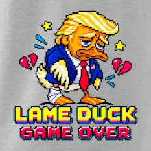 Trump lame duck pixel art game over