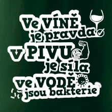 Ve víně je pravda, v pivu síla, ve vodě bakterie Ve víně je pravda, v pivu síla, ve vodě bakterie