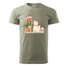 Veselé vánoce - pes, křeček a kočka