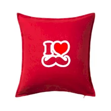 i love mustache - obrys