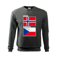 Norská a česká vlajka