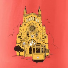 Mallorca - katedrála a tramvaj