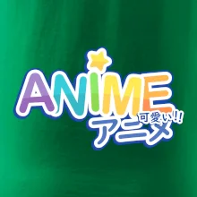 Anime nápis duhový