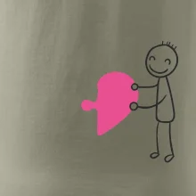 Párová trička puzzle postavička