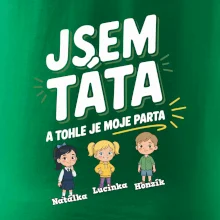 Jsem táta a tohle je moje parta  (obrázky a jména dětí)