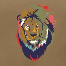 Hlava lva kreslená jednoduchá